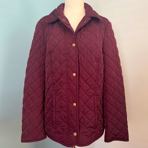 Talbots Maroon Ladies Coat. Size small.
